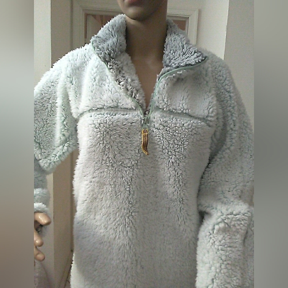 MUSHY GUSHY Cozy Pink Sherpa Pullover Jackets (2 AVAILABLE) BY BLUE STAR W ZIP - Picture 4 of 16